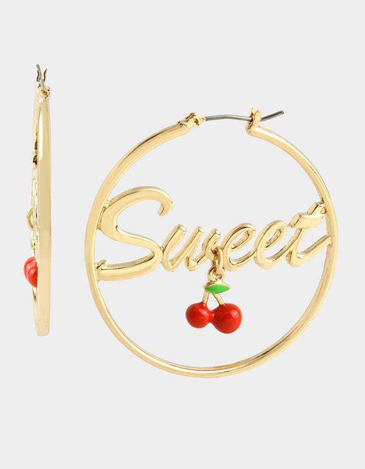 Betseyjohnson Forbidden Fruit Sweet Hoops Red