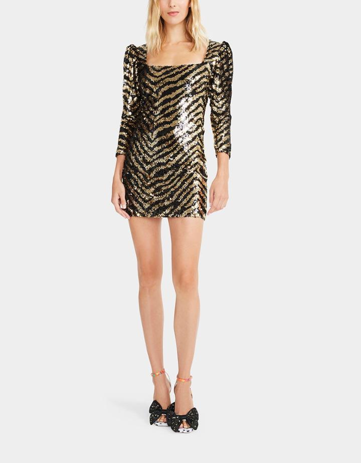 Betseyjohnson Queendom Mini Dress Gold