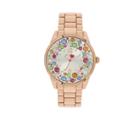 Betseyjohnson Scattered Rainbow Crystals Rose Gold Watch Rose Gold