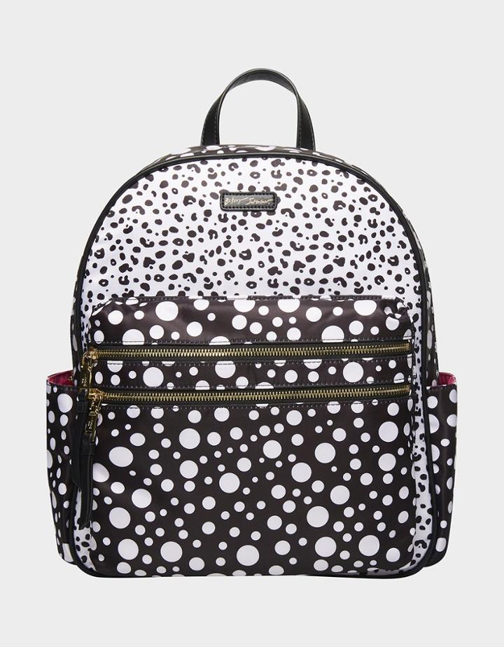 Betseyjohnson All Mixed Up Backpack Black-white