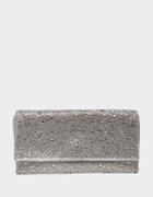 Betseyjohnson All Eyes On Me Clutch Silver