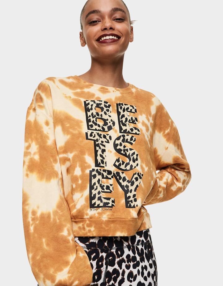 Betseyjohnson Betsey Is Tie Dyed Sweatshirt Gold