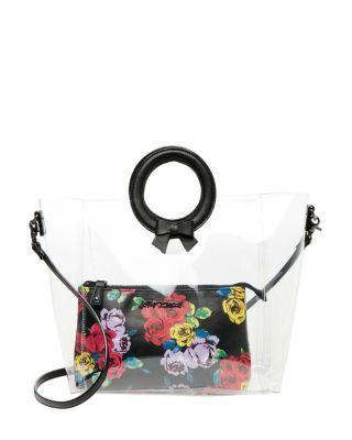 Steve Madden Clear Cut Choice Crossbody Black