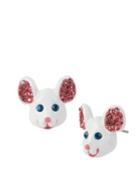 Steve Madden Princess Charming Mouse Stud Earrings Multi