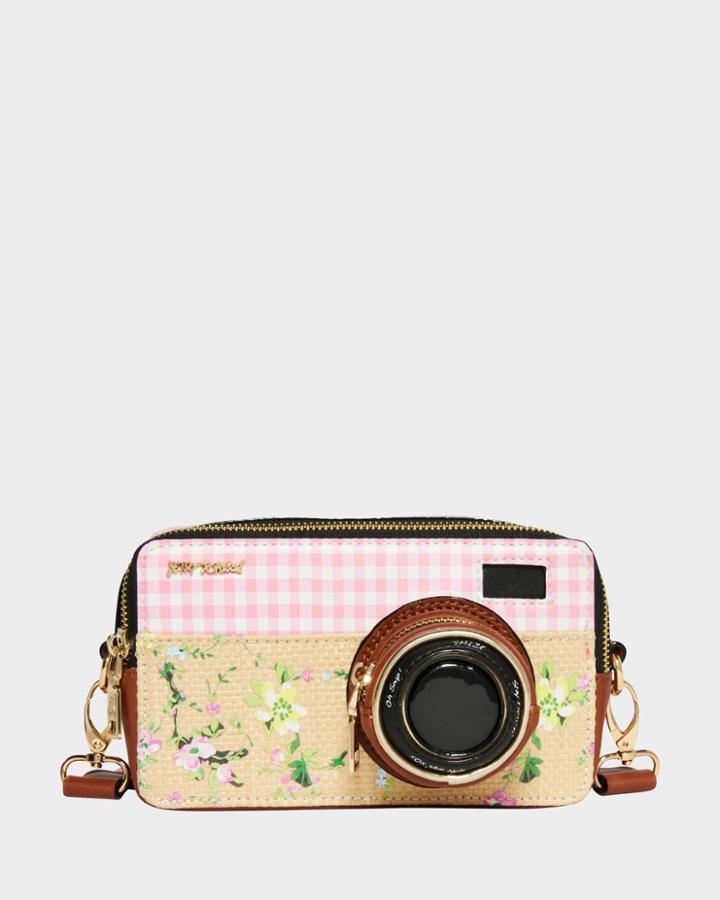Betseyjohnson Kitsch Oh Snap Crossbody Pink