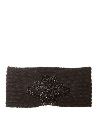Steve Madden Crystal Ballin Headband Black/silver