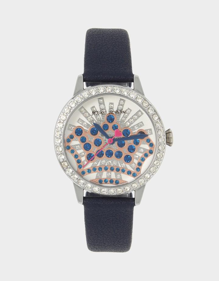 Betseyjohnson Crown Of Jewels Blue Watch Blue