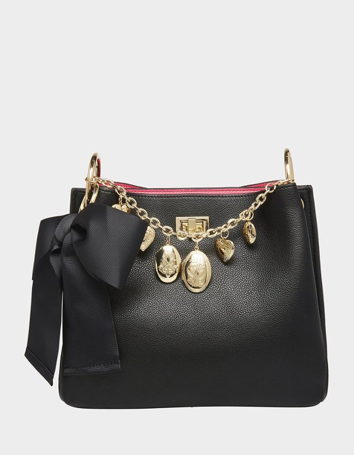 Betseyjohnson Locket Up Bucket Bag Black