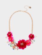 Betseyjohnson Beach Party Flower Necklace Pink