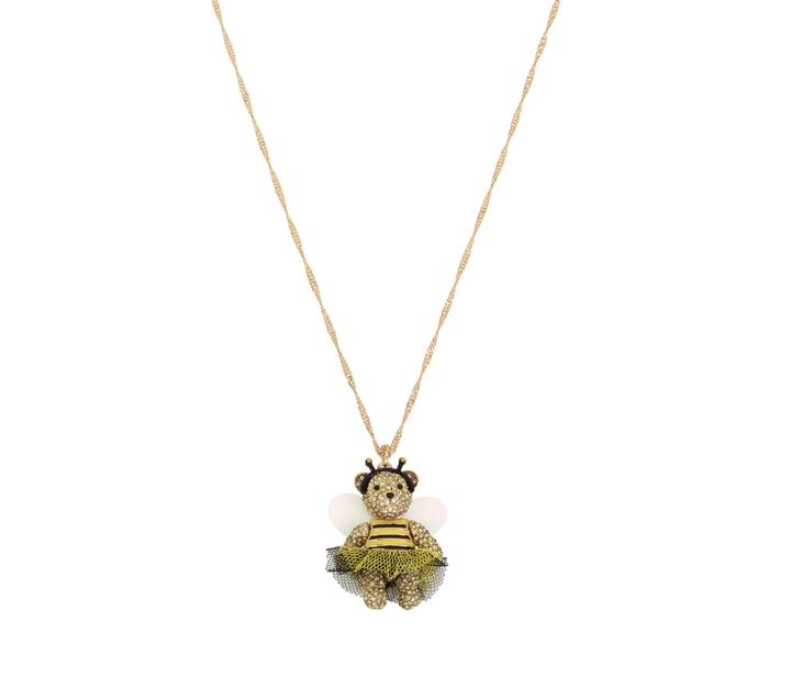 Betseyjohnson Bee Mine Beary Cute Pendant Yellow