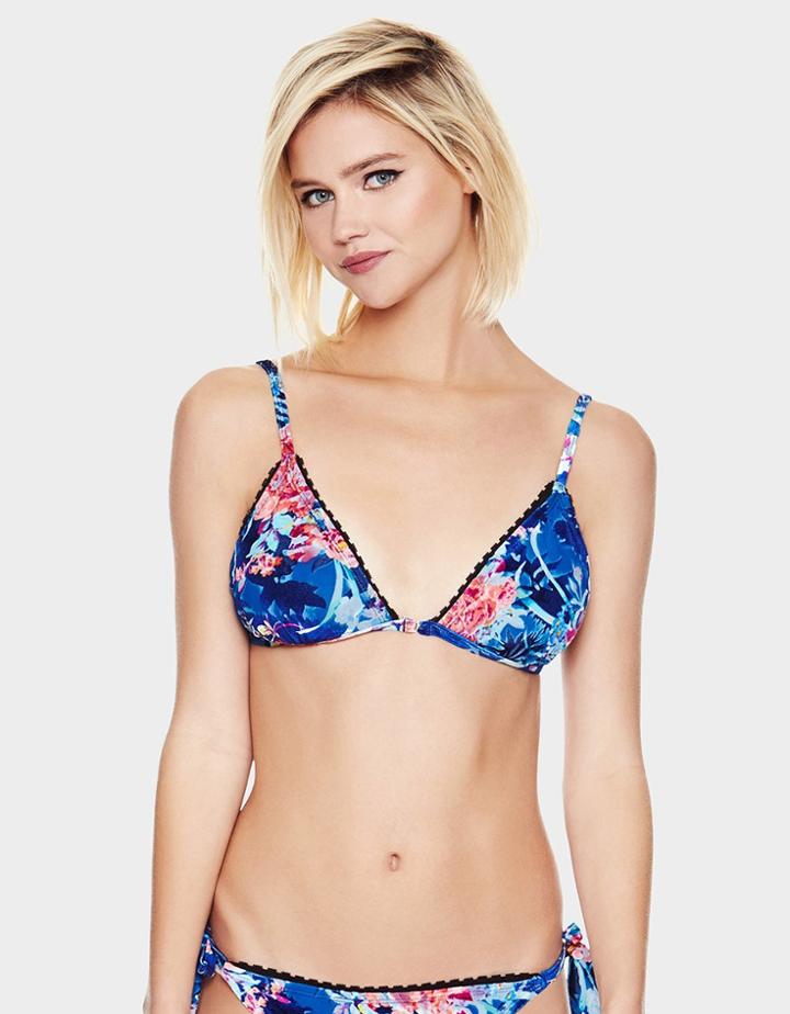 Betseyjohnson Midnight Garden Too Triangle Top Blue Multi