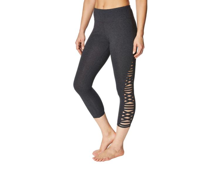 Betseyjohnson Criss Cross Strap Detail Legging Charcoal