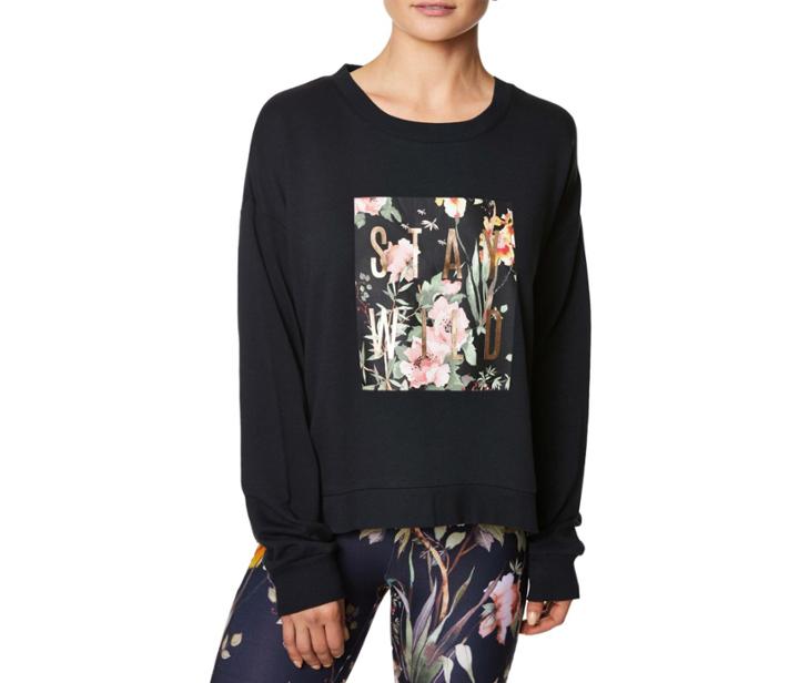 Betseyjohnson Stay Wild Sweatshirt Black