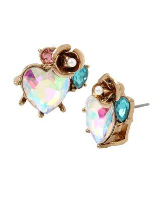Steve Madden Heaven On Earth Cluster Stud Earrings Multi