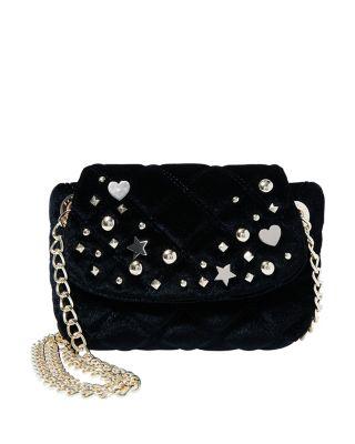 Steve Madden Quilty As Charged Velvet Crossbody Fuchsia