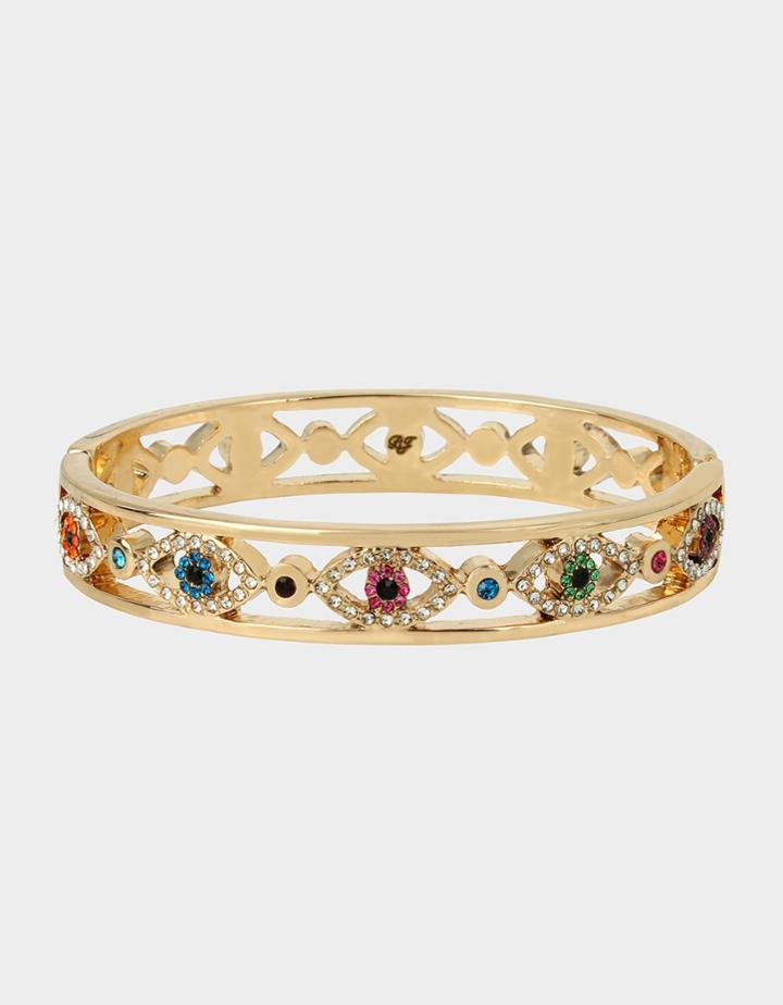 Betseyjohnson Protect Ya Neck Hinge Bangle Multi
