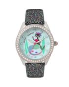 Steve Madden Purr-maid Glitter Watch Silver