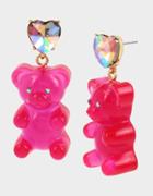 Betseyjohnson Gummy Bear Drop Earrings Pink