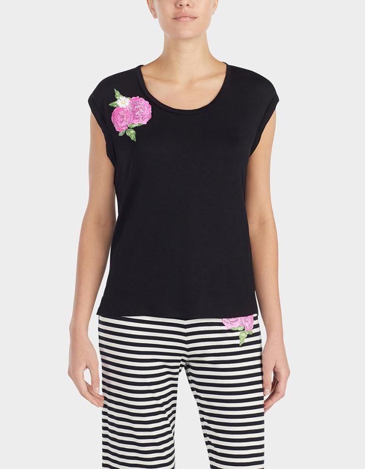 Betseyjohnson Flower Power Tee Black