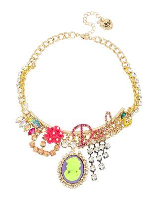Steve Madden Granny Chic Darlin Necklace Multi