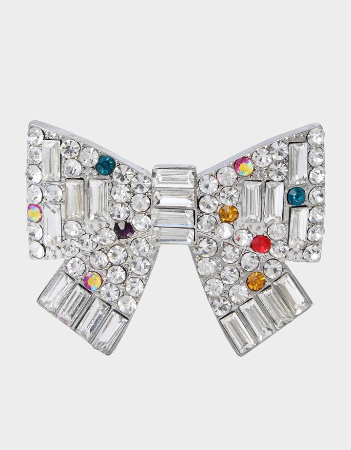 Betseyjohnson Pop Heart Bow Barrette Multi