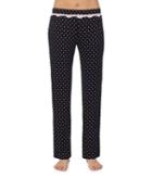 Steve Madden Heart And Soul Rayon Knit Pant Black/pink
