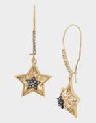 Betseyjohnson Celestial Punk Star Hook Earrings Crystal