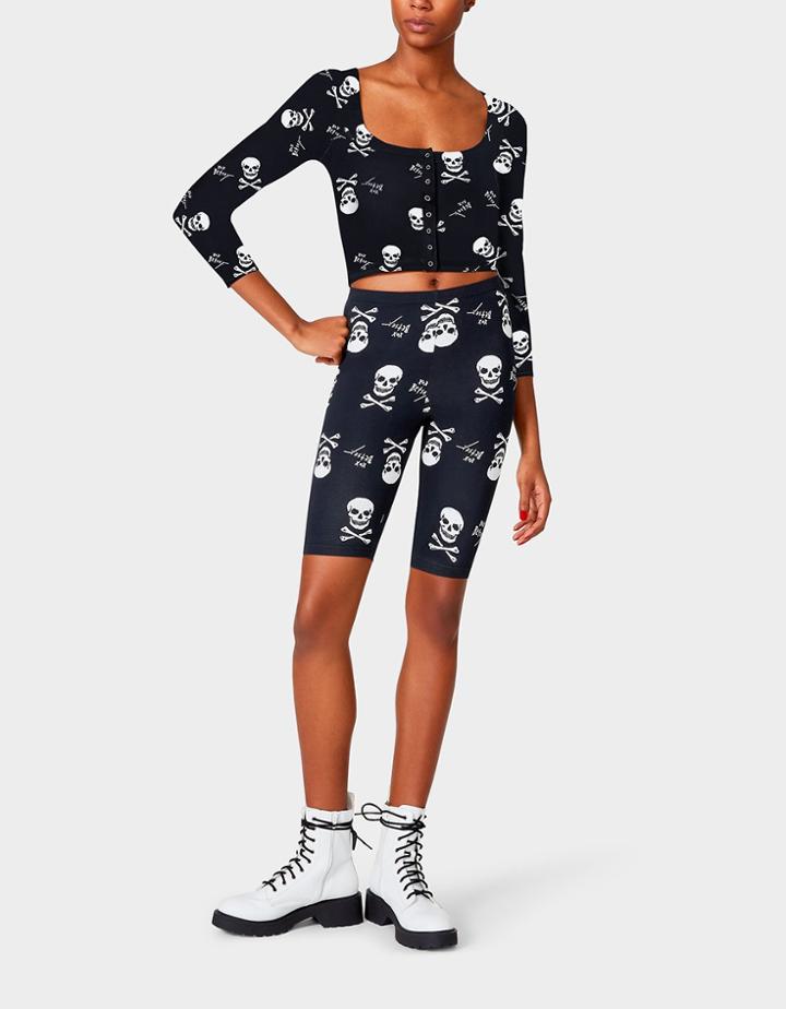 Betseyjohnson Betseys Vintage Inspired Bike Short Black-white