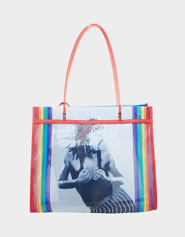 Betseyjohnson Mesh Is Fresh Tote Rainbow Multi