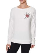 Steve Madden Love Is All There Is Sweatshirt Ivory