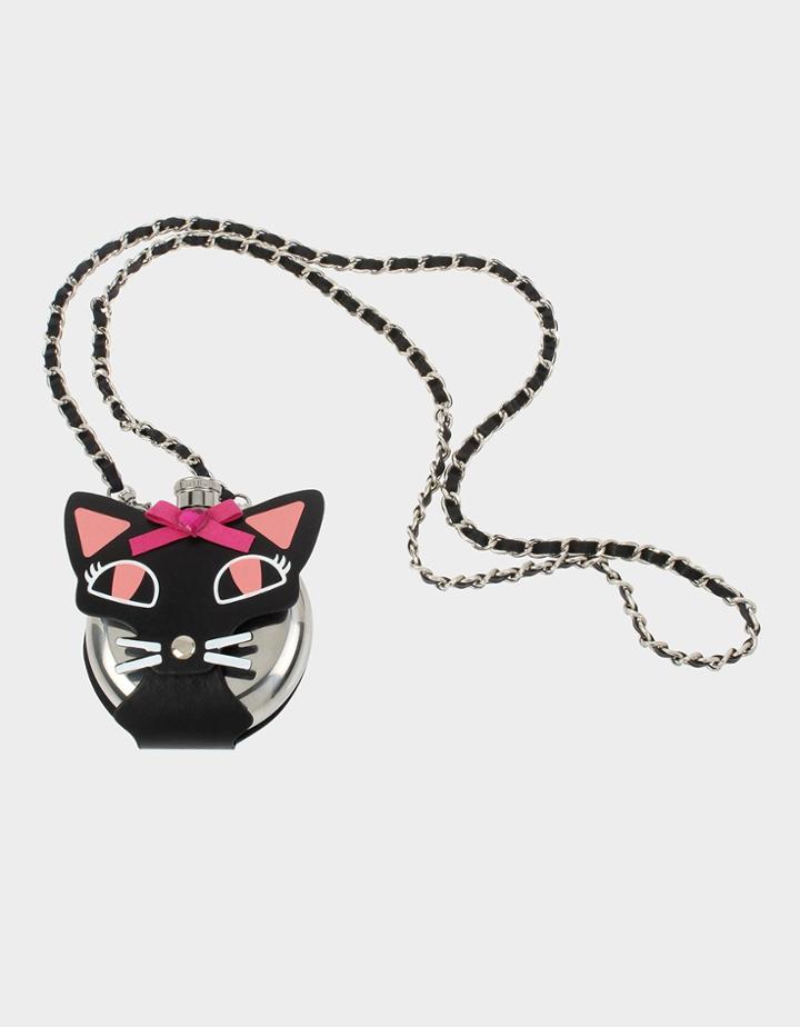 Betseyjohnson Holiday 2019 Cat Flask Bag Black