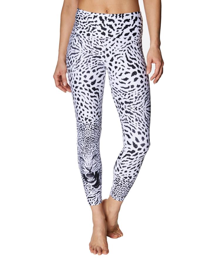 Betseyjohnson Printed Mesh Trim Legging Black-white