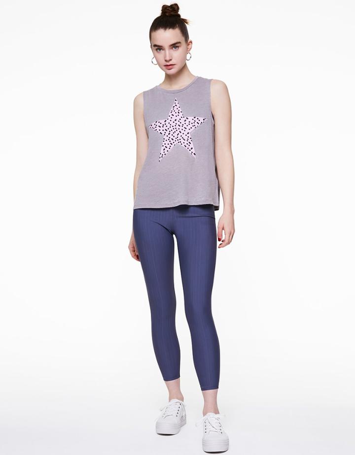 Betseyjohnson Dotted Star Muscle Swing Tank Pewter