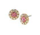 Betseyjohnson Betsey Blue Tickled Pink Halo Stud Earrings Pink