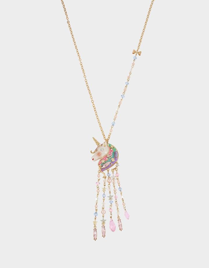 Betseyjohnson Rainbows And Unicorns Pendant Multi