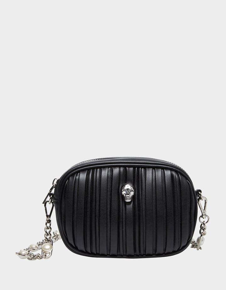 Betseyjohnson Pretty Plisse Crossbody Black