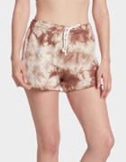 Betseyjohnson Tie Dye Raw Edge Short Mocha