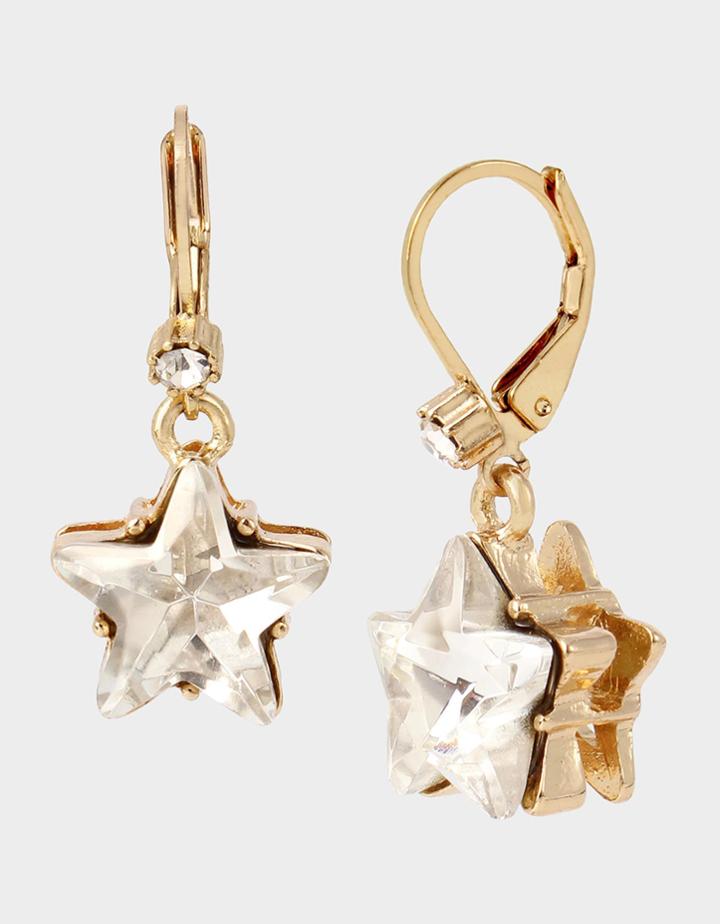 Betseyjohnson Celestial Punk Star Lever Earrings
