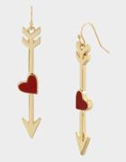 Betseyjohnson Red Hot Arrow Earrings Red