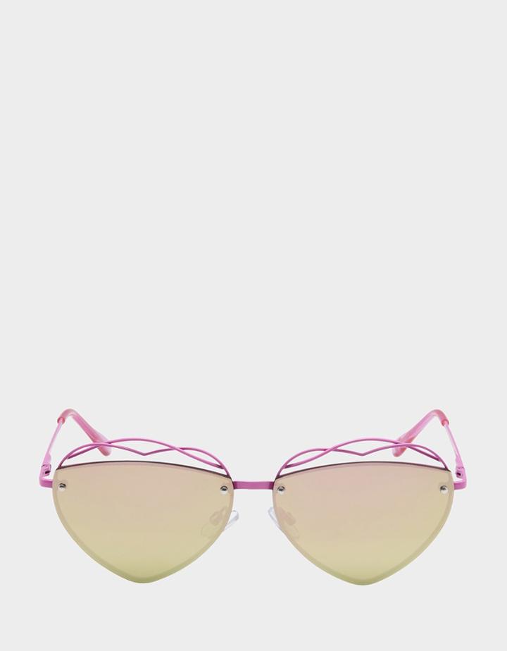 Betseyjohnson You Stole My Heart Sunglasses Pink