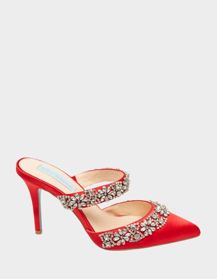 Betseyjohnson Sb-elina Red Satin