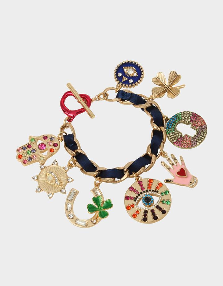 Betseyjohnson Protect Ya Neck Statement Bracelet Multi