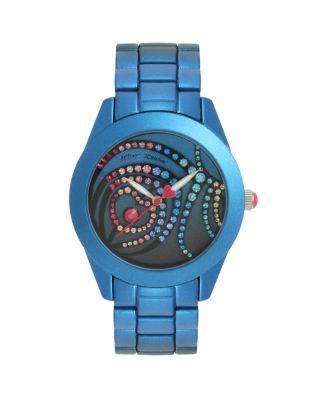 Steve Madden Feather Swirl Watch Blue