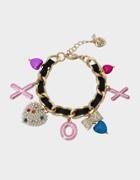 Betseyjohnson Pop Heart Charm Bracelet Multi