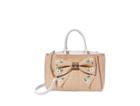 Betseyjohnson Daisyd And Confused Bow Satchel Natural