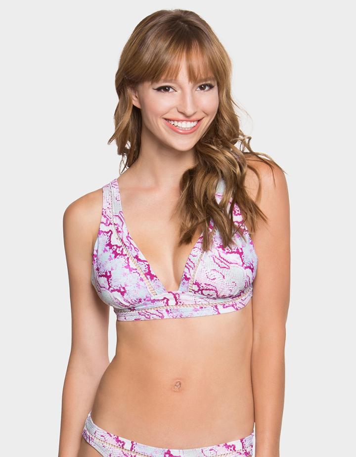 Betseyjohnson Smooth Operator Bralette Top Pink Multi