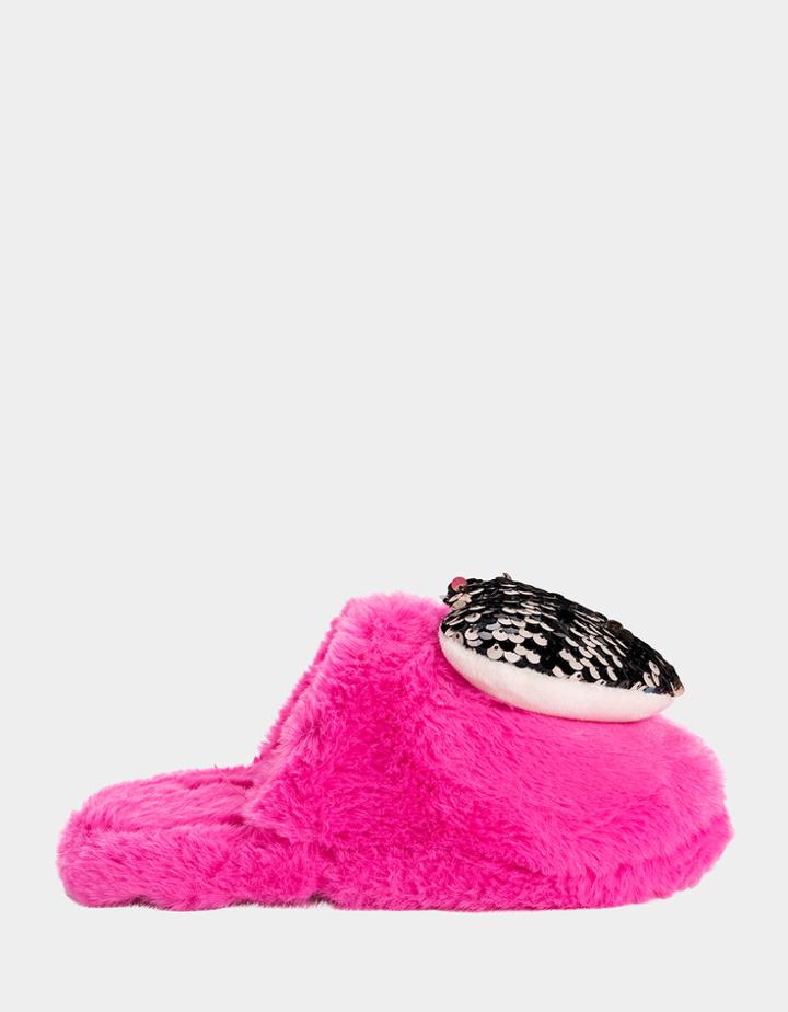 Betseyjohnson Cozy Heart Slipper Pink