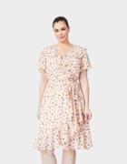 Betseyjohnson Bug Garden Wrap Dress Blush Multi (extended Sizing)