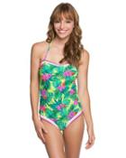 Steve Madden Tropical Escape One Piece Lime