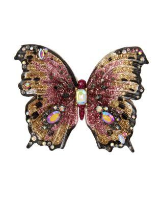 Steve Madden Butterfly Blitz Statement Ring Pink